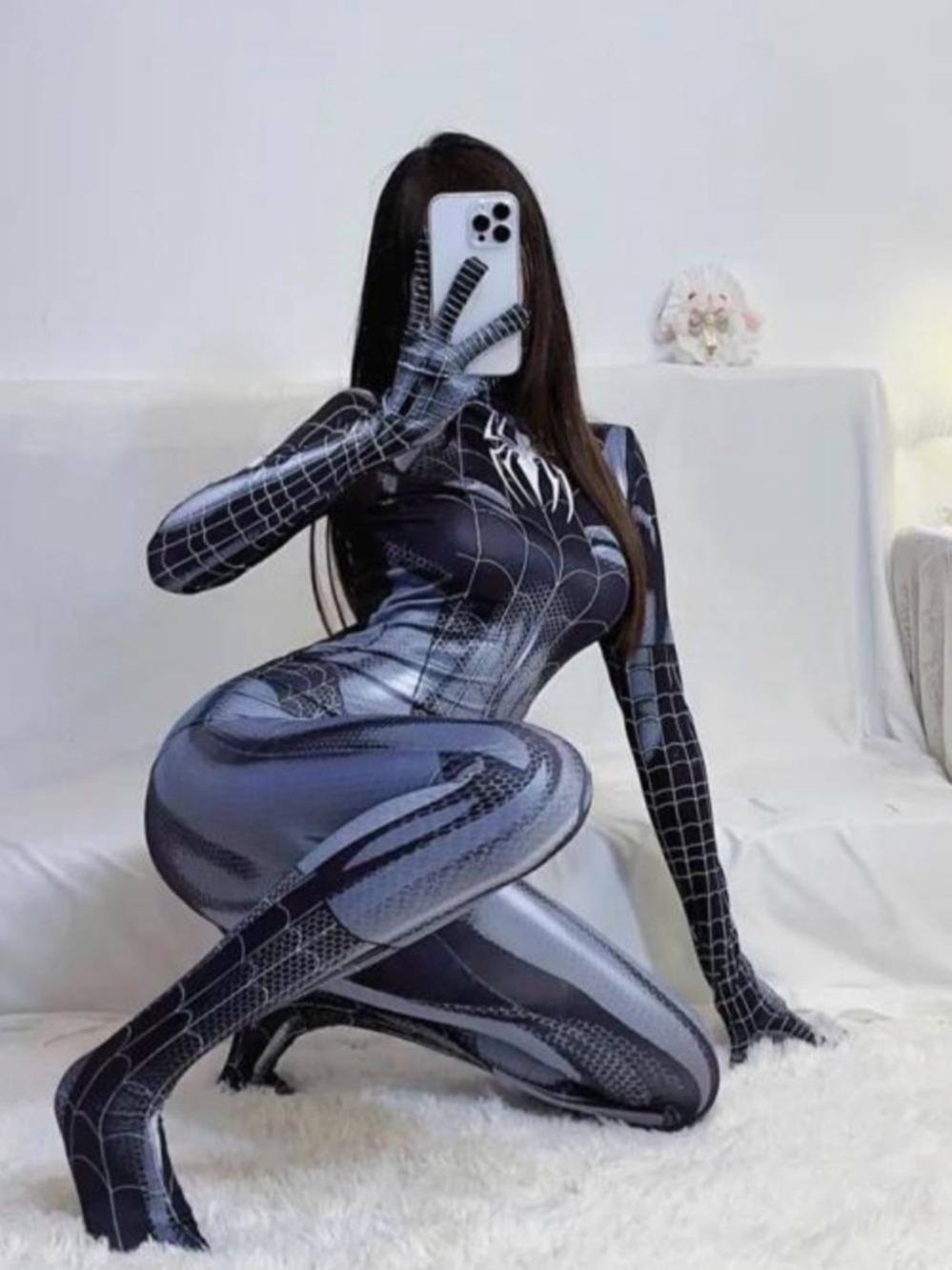 Vemon Spider-Man Full Body Zentai Suit Cosplay M